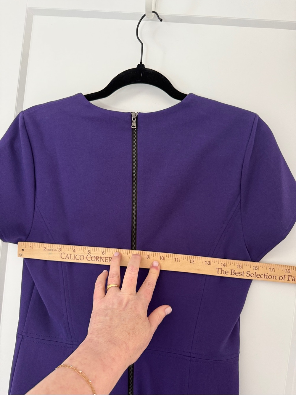 Kobi Halperin Estella Flounce Dress Plum Purple Retail $298 Size 8 NWT Career - Picture 8 of 11